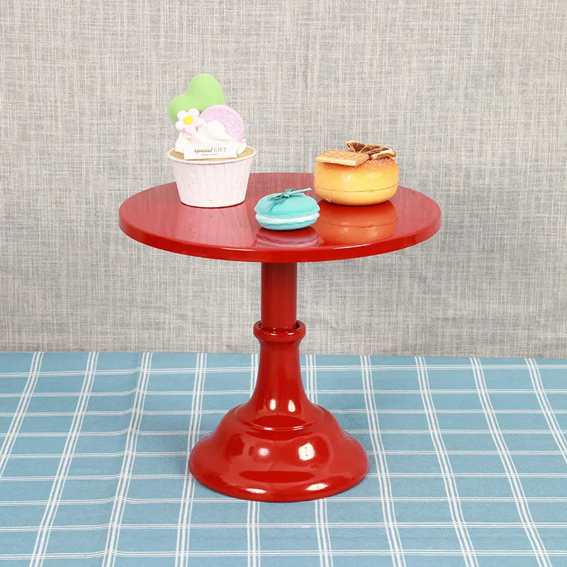 Nordic Style Solid Color Iron Daily Party Cake stand