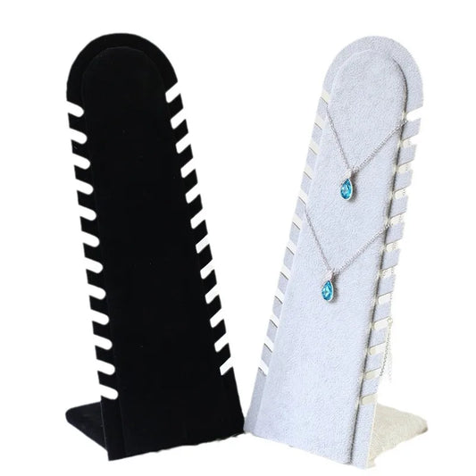 1 Piece Flannel Vintage Style Solid Color Jewelry Rack