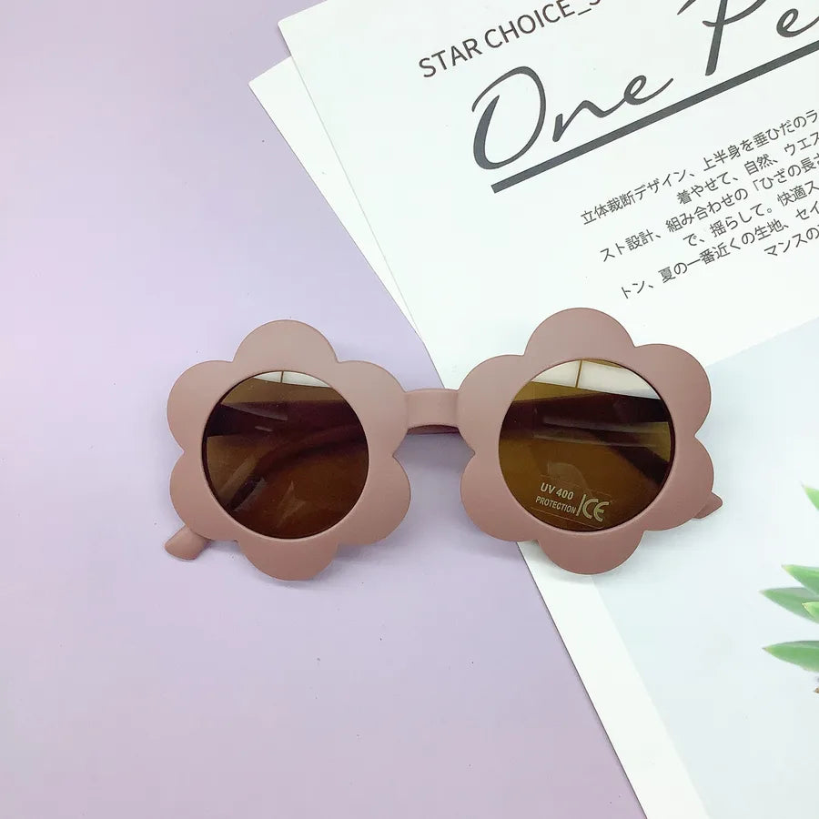 Children's Fashionable Cute Sunflower Sunglasses Baby UV Protection Multi-color Glasses Outdoor Sports Fishing Traveling Driving