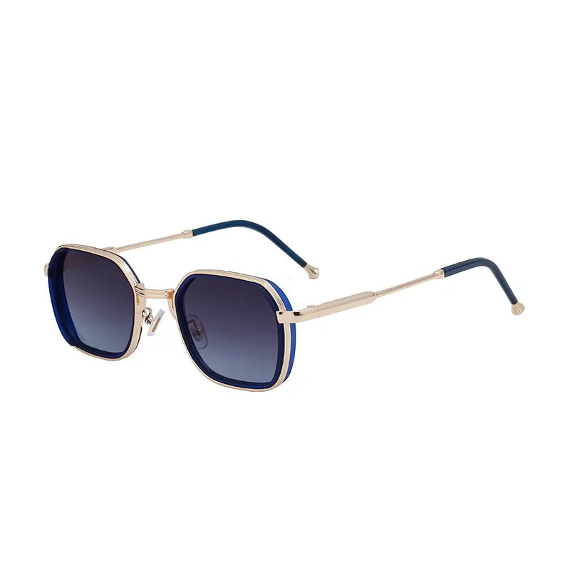 Retro Classic Style Geometric Pc Square Full Frame Men's Sunglasses