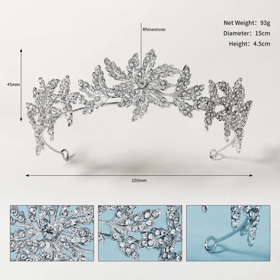 fashion crown alloy rhinestone bridal headband