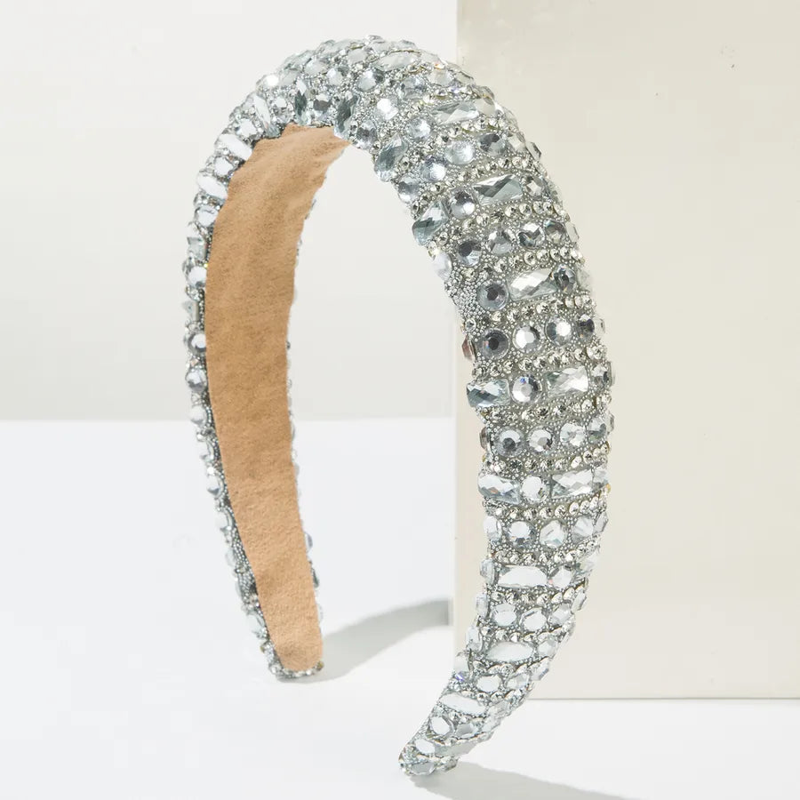 Casual Elegant Women's Solid Color Cloth Rhinestone Hair Band