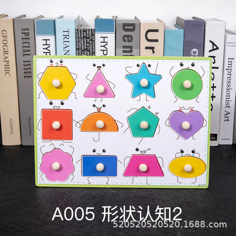 children 's education wooden toys numbers alphabet fruit intelligence building blocks 1 set