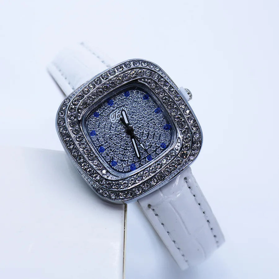 Casual Solid Color Buckle Quartz Women's Watches