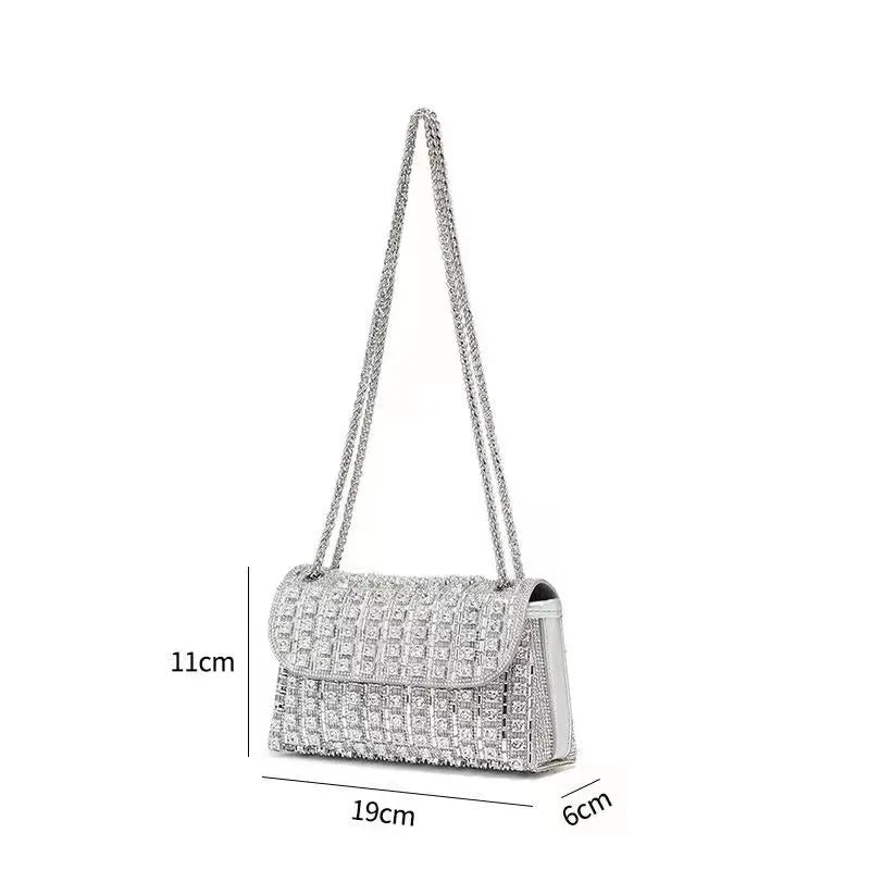 Women's Medium Arylic Solid Color Streetwear Square Magnetic Buckle Shoulder Bag