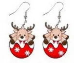 Cartoon Christmas Tree Deer Cow Cat Rainbow Earrings Women's Acrylic Animal Zodiac Letter Number Text Design Jewelry Accessories