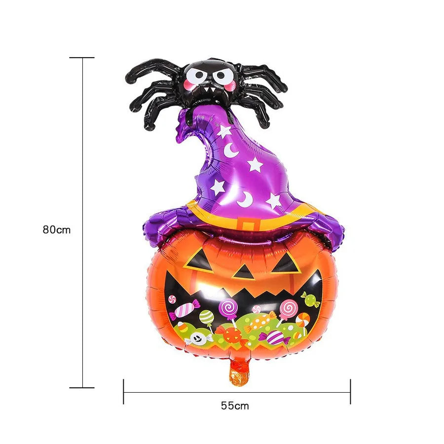 Halloween Pumpkin Bat Skull Aluminum Film Party Balloons Party Supplies Balloons