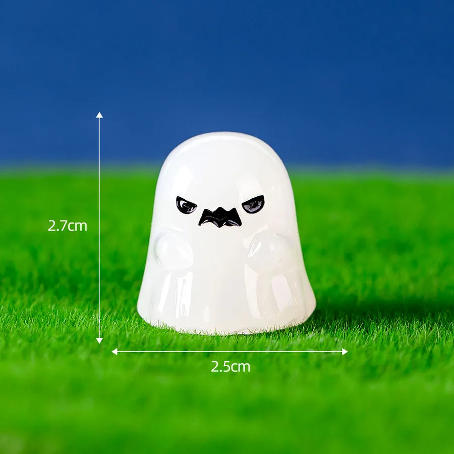 Glowing Resin Pumpkin Devil Halloween Decorations Micro Landscape Creative Cute Ghost Accessories Night Light Scenic Spot