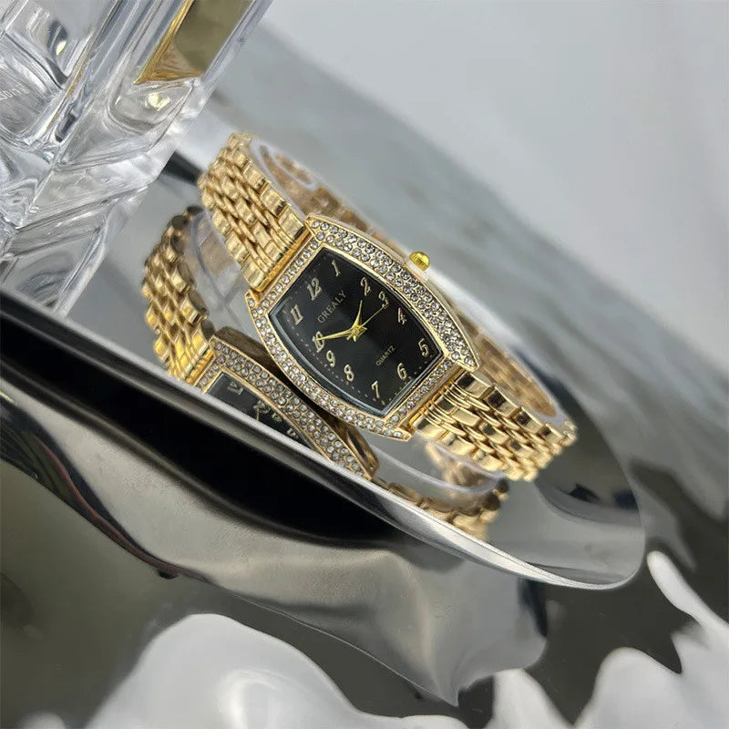 Simple Style Geometric One Piece Buckle Quartz Women's Watches