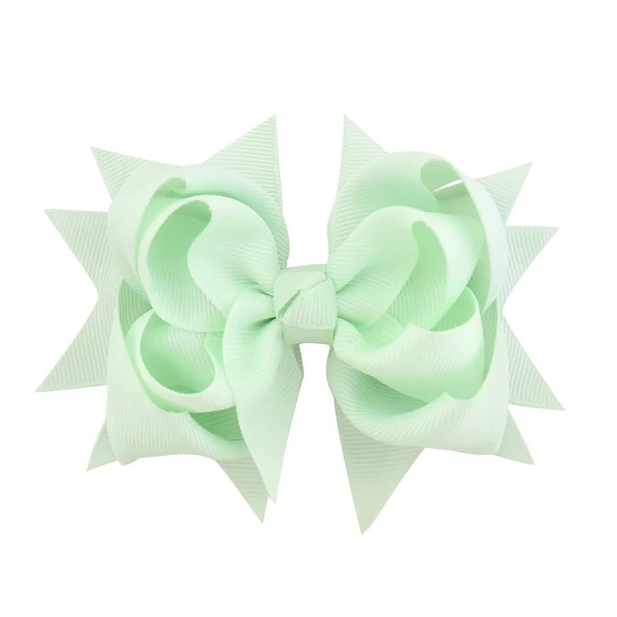new simple flower fishtail bow hairpin set