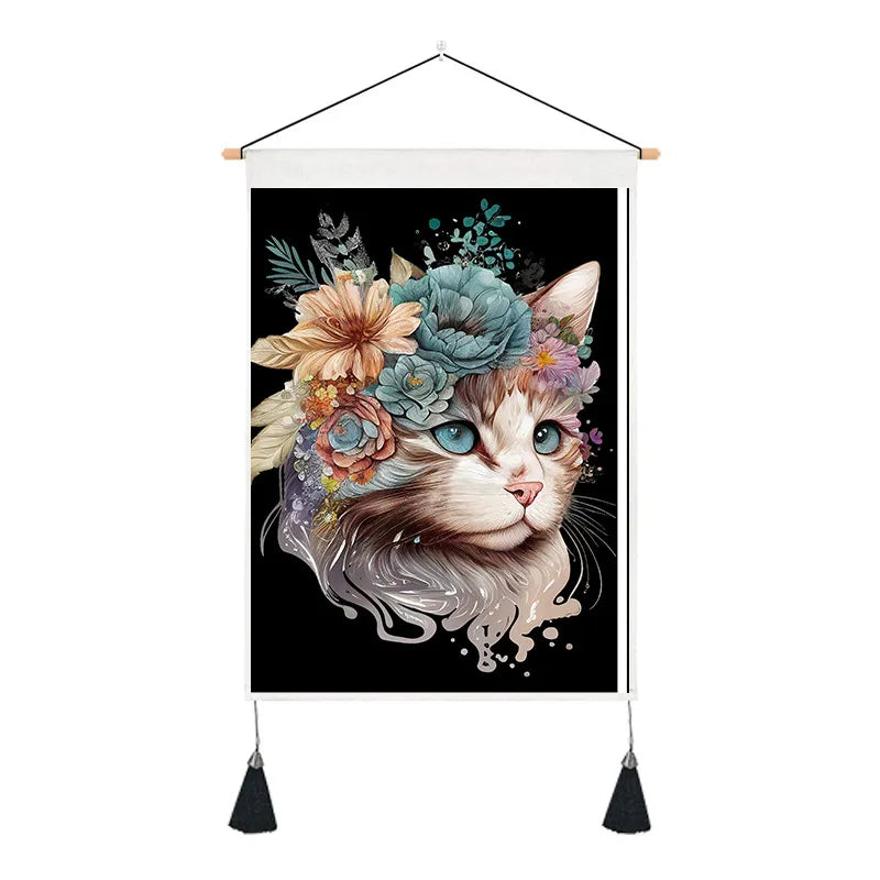 Simple Style Classic Style Color Block cotton and linen pendant Wall Art