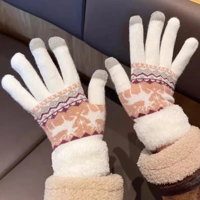 unisex simple style solid color gloves 1 set