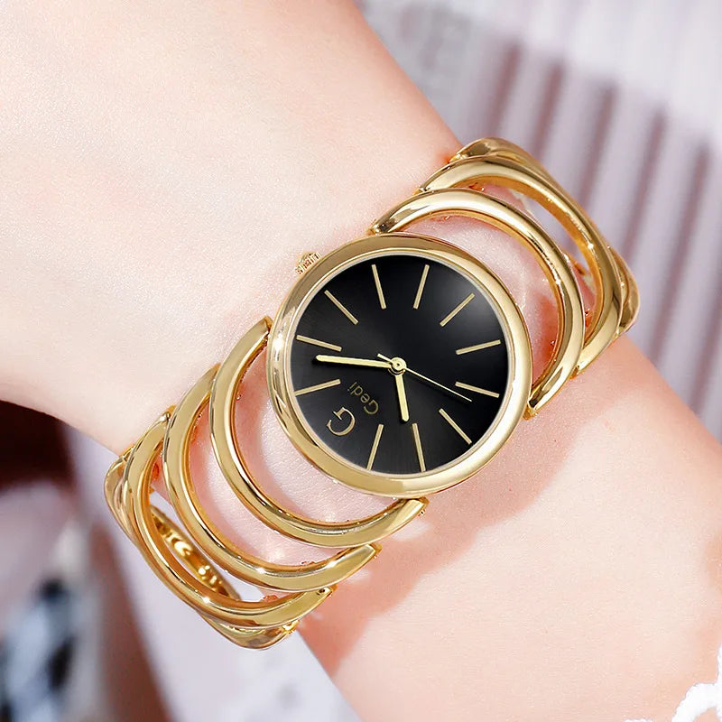 Casual Solid Color Jewelry Buckle Quartz Women's Watches