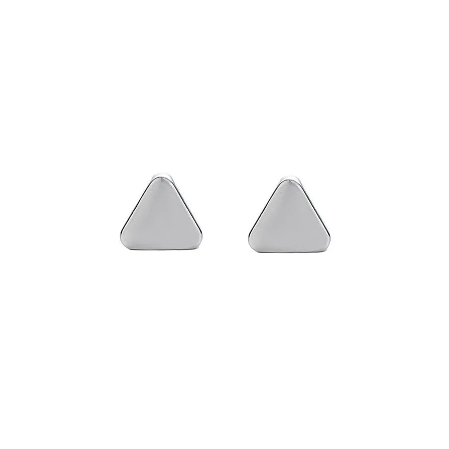 1 Pair Simple Style Geometric Inlay Titanium Steel Rhinestones Ear Cuffs