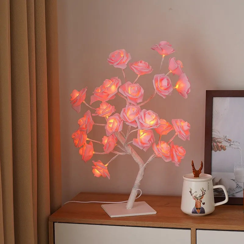 Casual Romantic Simple Style Floral Plastic Indoor Party Night Lights Led Lights Night Lights