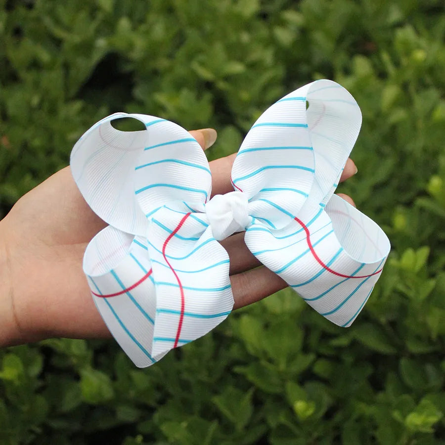 New Back-To-School Season Crayon Double-Layer Bow Hairpin Back-To-School Season Children's Stationery Notebook