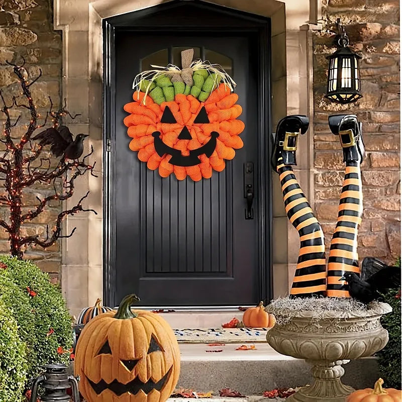 Halloween Cartoon Style Pumpkin Party Garlands Decorations Hanging Ornaments Party Supplies