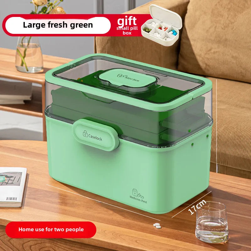Medicine box Family medicine box household large capacity children's medicine multi-layer medical storage box first aid box small medicine box
