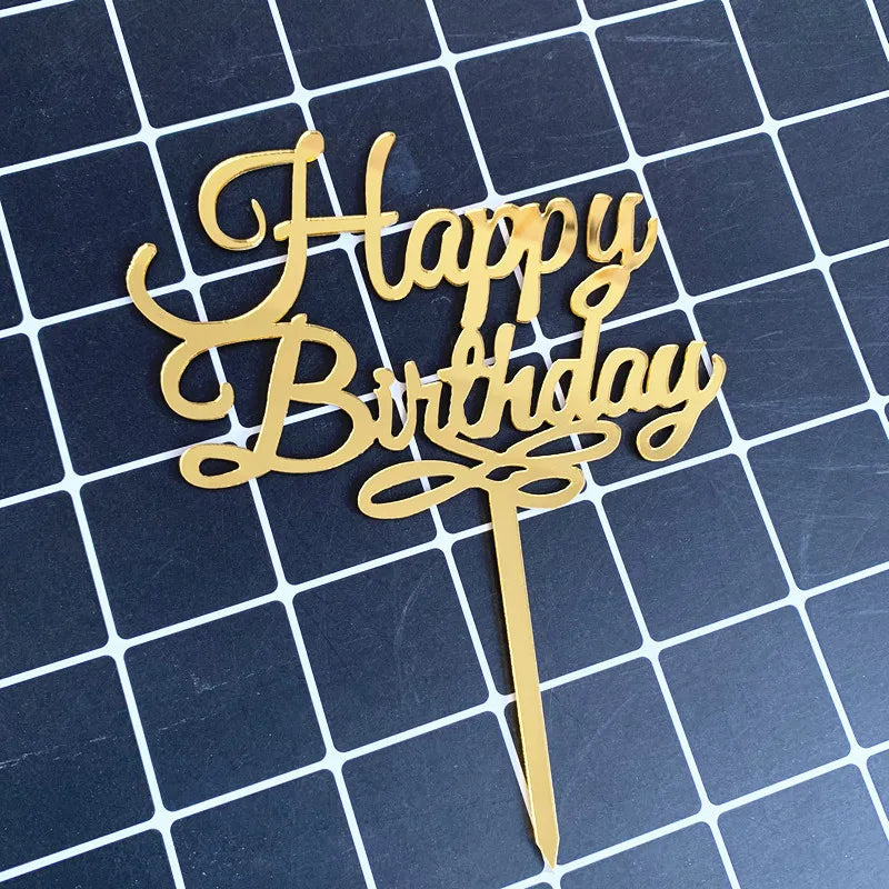 birthday letter arylic party cake decorating supplies