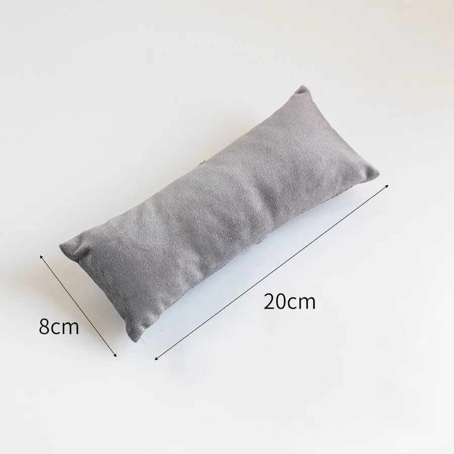 Velvet Fabric Bracelet Display Stand Counter Top Sponge Cushion Leather Surface Jewelry Accessory Premium Feeling Integrated Style