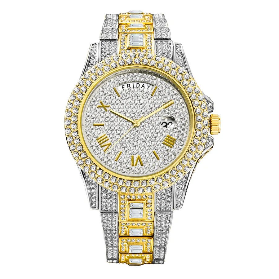 Business Geometric Butterfly Double Snap Quartz Men's Watches