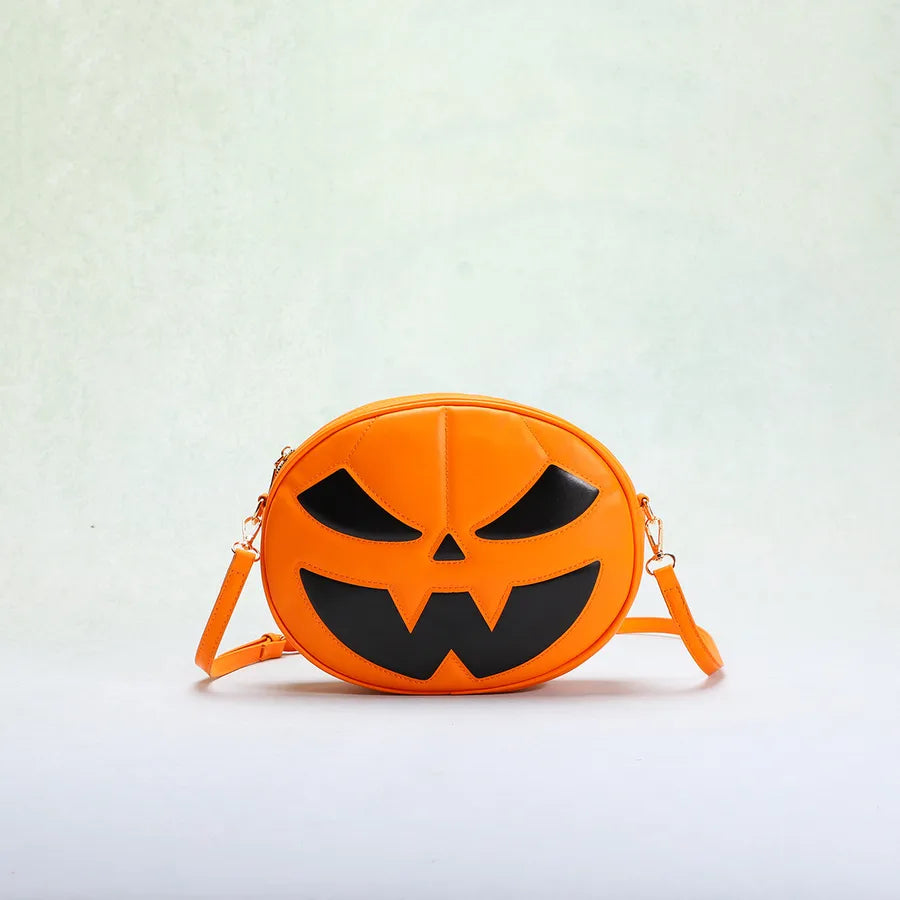 Bag New Pumpkin Bag Halloween Funny Personality Skull Spoof Dress up Crossbody Bag Candy Gift Shoulder Bag