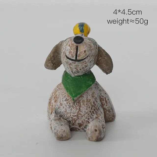 cute cartoon resin ornaments artificial decorations
