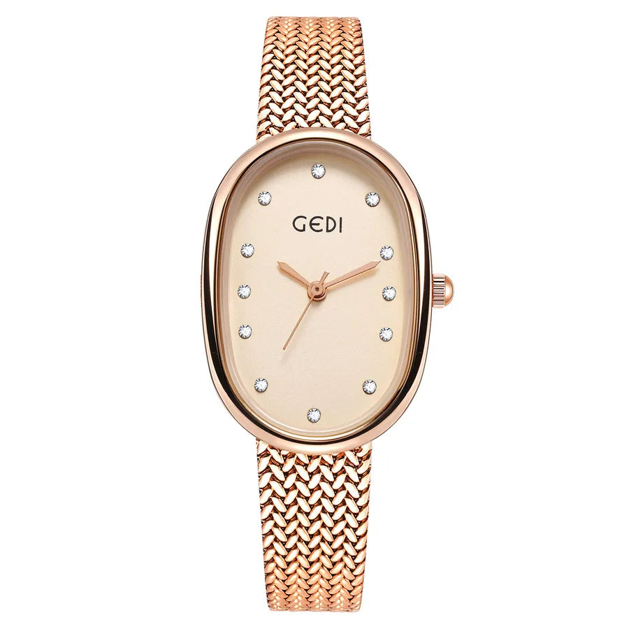 Elegant Geometric Hanging Buckle Quartz Women's Watches