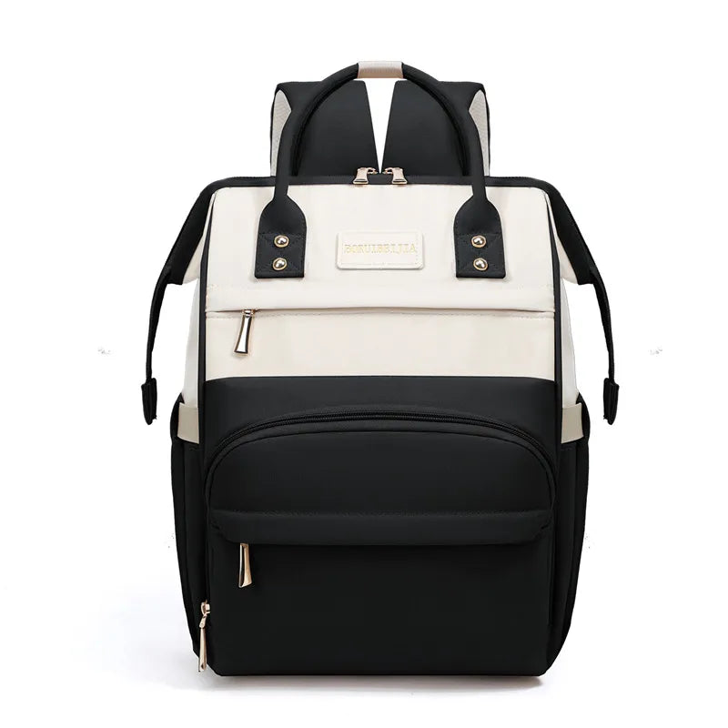 Portable Baby Diaper Bag  Large Capacity out-of-Home Storage Bag Independent Milk Warehouse Multi-Compartment Mummy Backpack