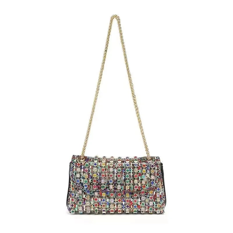 Women's Medium Arylic Solid Color Streetwear Square Magnetic Buckle Shoulder Bag