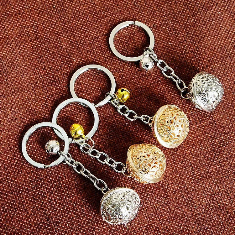 Factory sales metal simulation shell pistol tank aircraft hammer Bell ear spoon keychain uncle souvenir