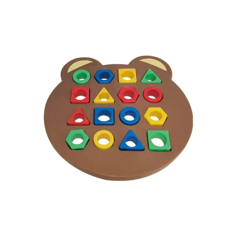 building toys triangle circle bear plastic toys
