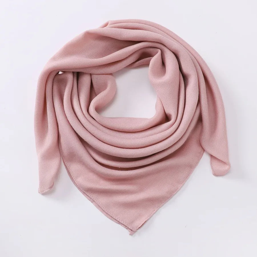 Women's Elegant Simple Style Solid Color Imitation cotton and linen Silk Scarf