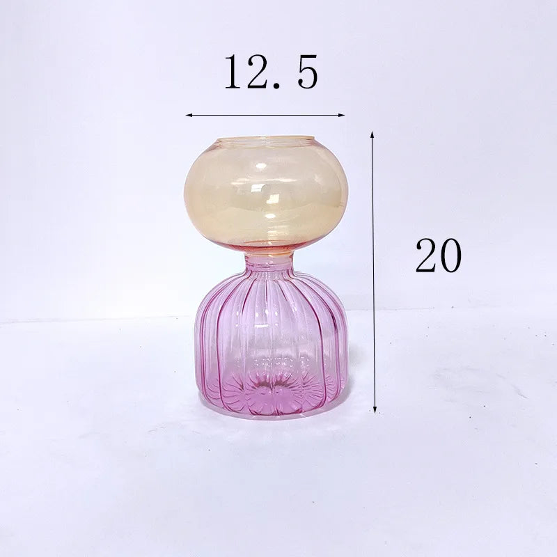 Casual Elegant Simple Style Solid Color Glass Vase Artificial Decorations