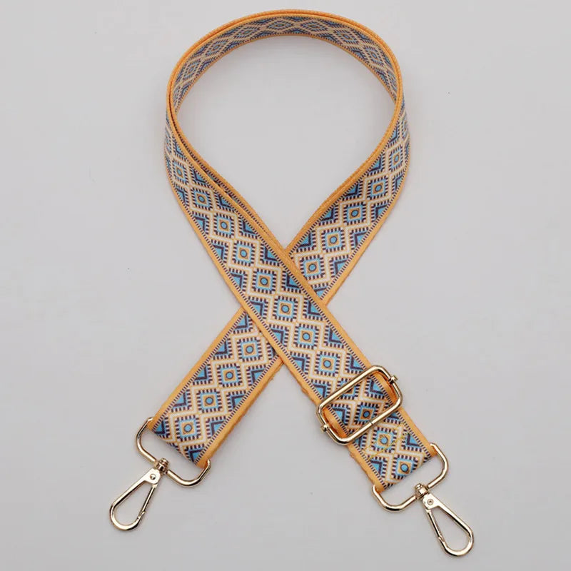 Polyester Stripe Lingge Leopard Bag Strap