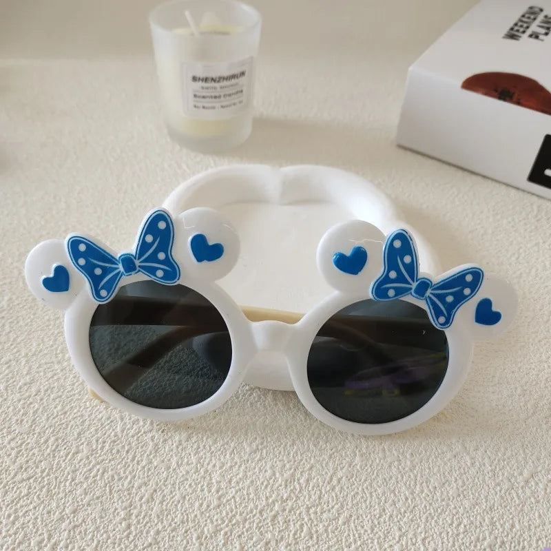 Sweet Simple Style Solid Color Resin Special-Shaped Mirror Full Frame Kids Sunglasses