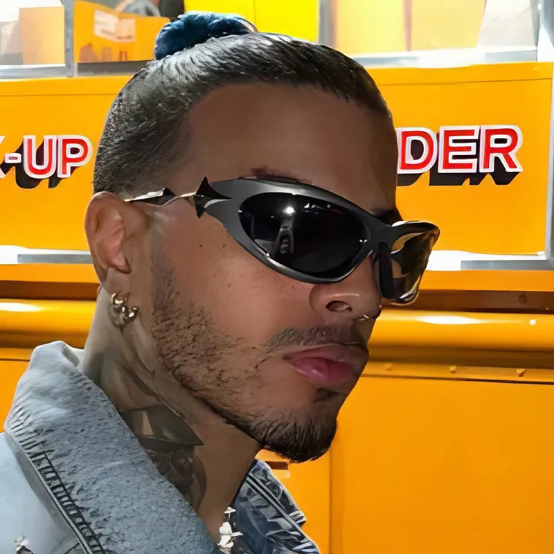 Streetwear Geometric Pc Special-Shaped Mirror Full Frame Glasses
