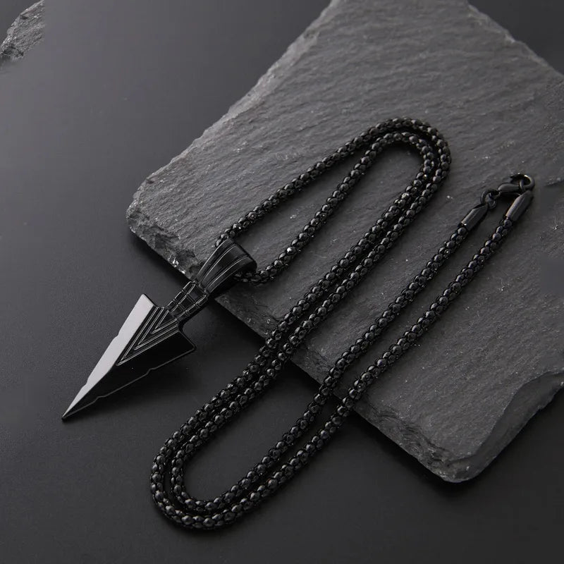 simple style arrow alloy men's pendant necklace