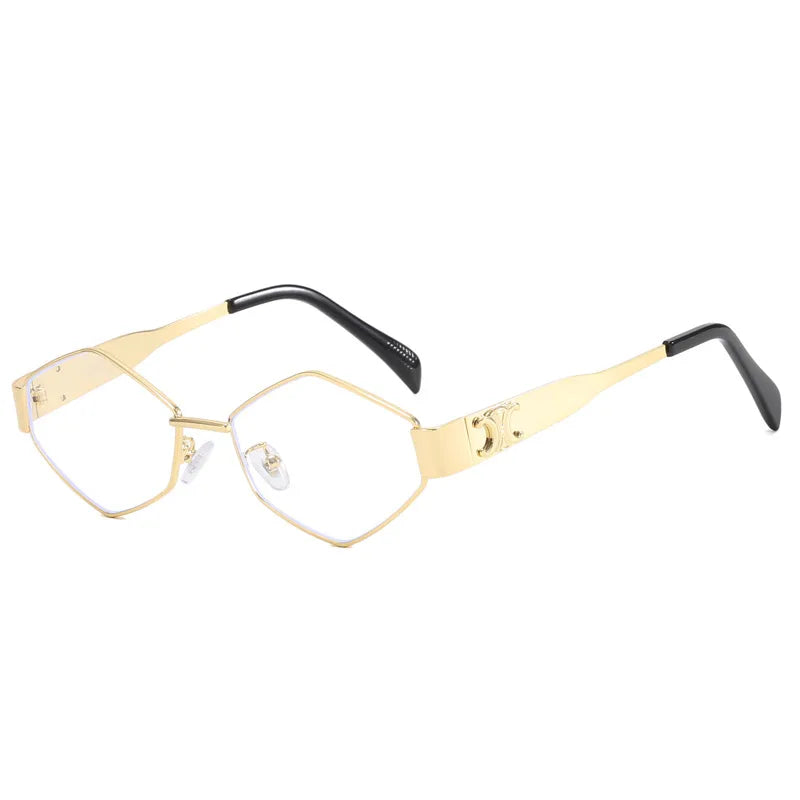Casual Basic Solid Color Pc Polygon Full Frame Women's Sunglasses