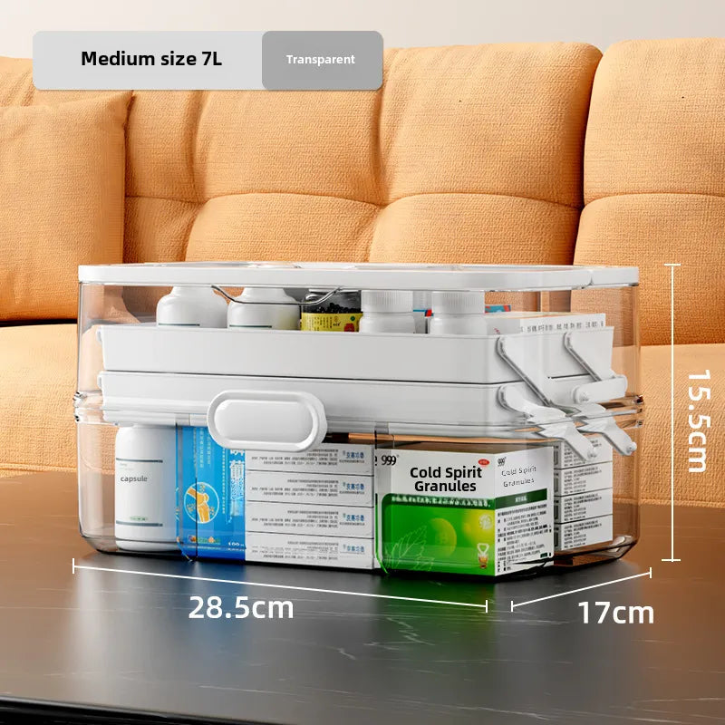 Medicine box Family medicine box household large capacity children's medicine multi-layer medical storage box first aid box small medicine box
