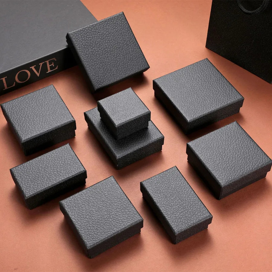 1 Piece Paper Classical Daily Solid Color Jewelry Boxes