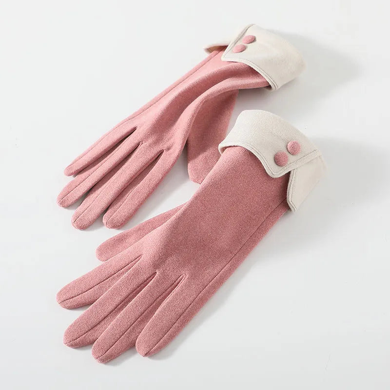 Women's Basic Simple Style Solid Color Gloves
