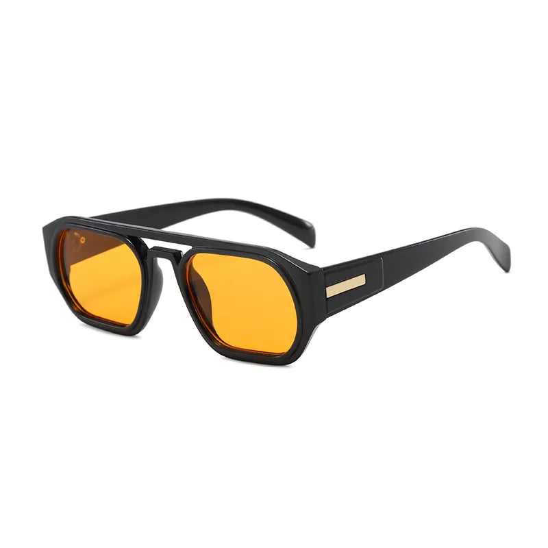 Personality Trend Simple Style Classic Style Solid Color Pc Polygon Full Frame Women's Sunglasses