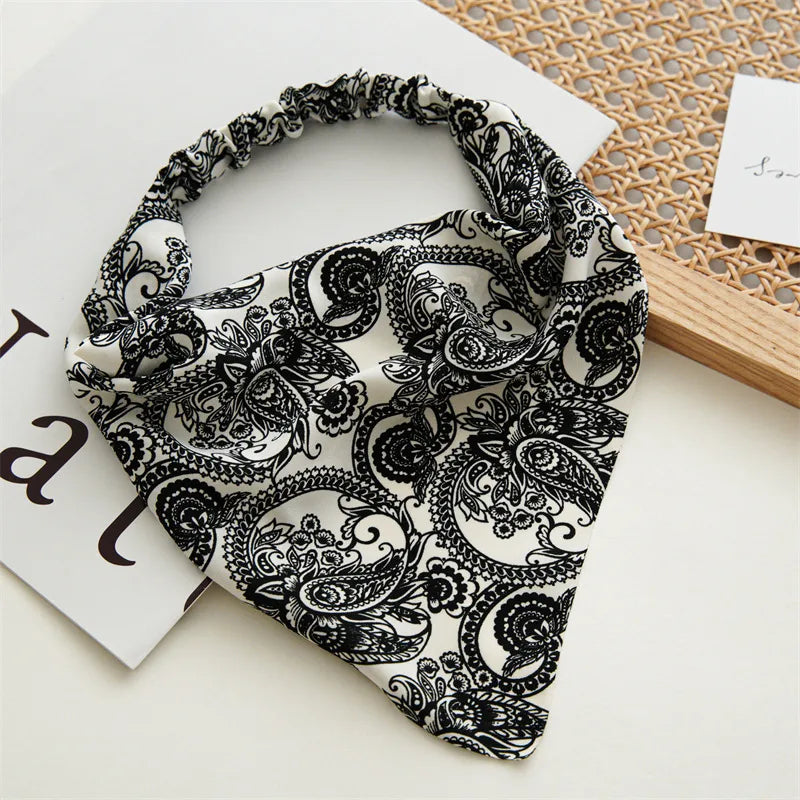 Elegant Retro Lady Women's Printing Cloth Hair Band
