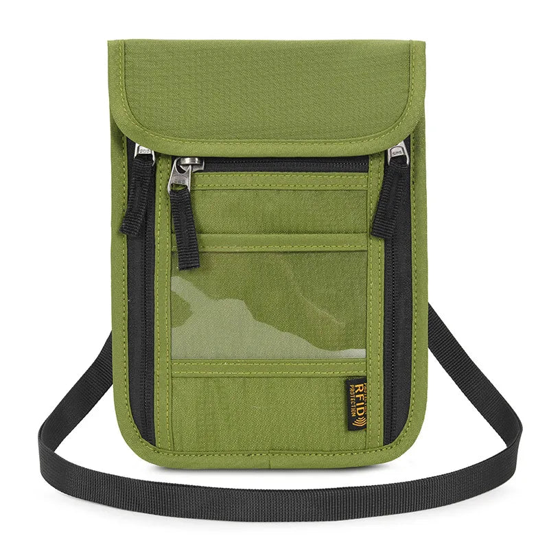 Unisex Basic Solid Color Nylon Waterproof Passport Holders