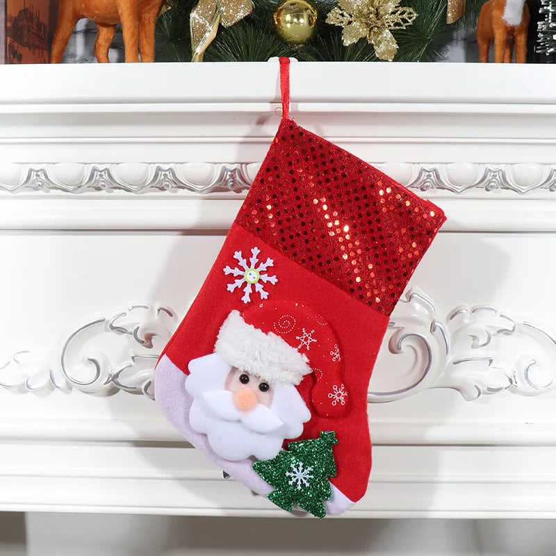Christmas Cute Santa Claus Snowman Party Christmas socks