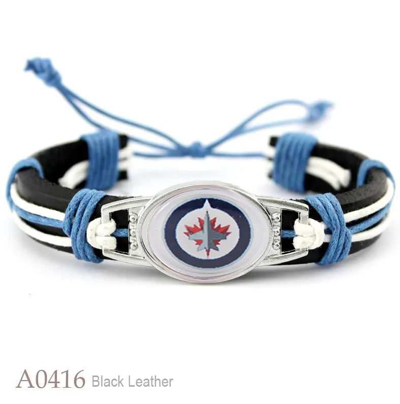 Hot NHL National Hockey League National Hockey League Leather Bracelet
