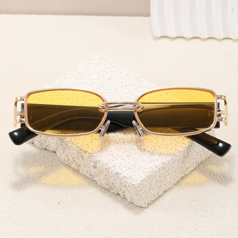 Casual Style Basic Solid Color Pc Square Full Frame Women's Sunglasses