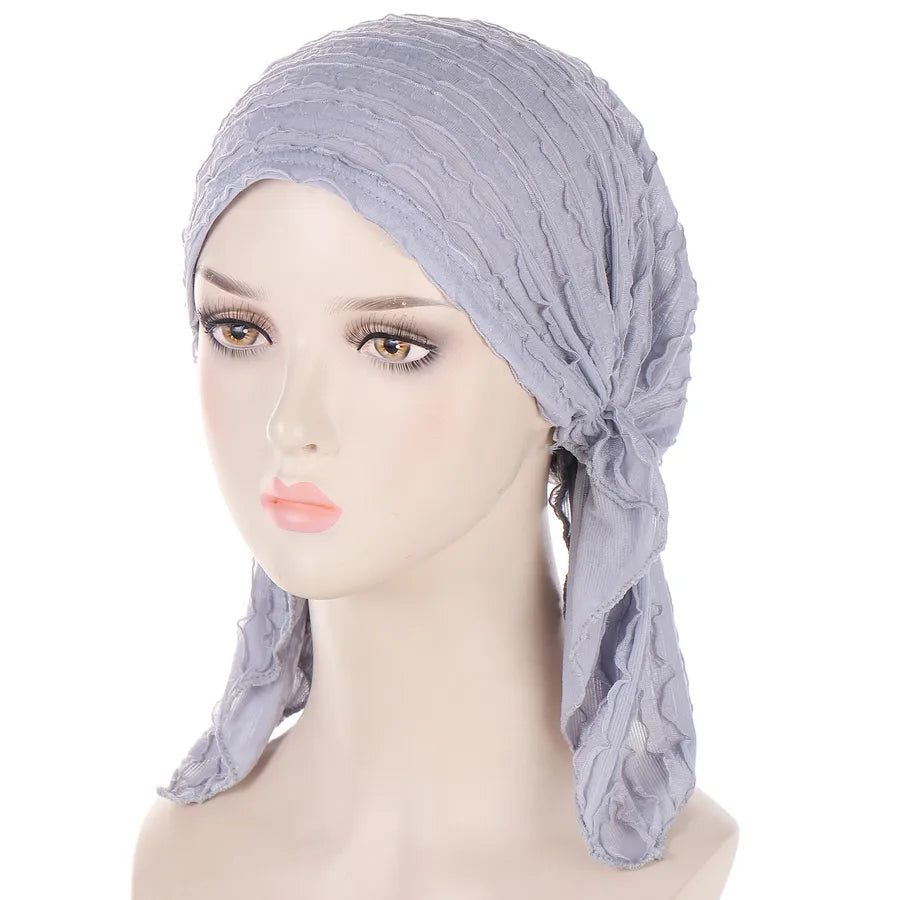 Women's Casual Classic Style Solid Color Polyester Hijab