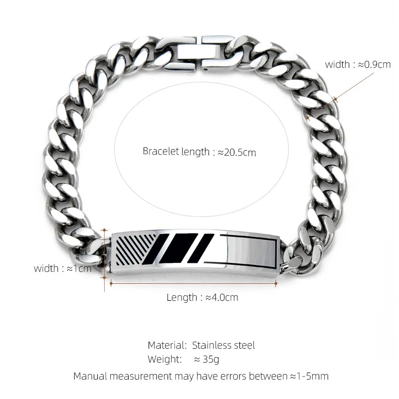 Casual Hip-Hop Punk Geometric 304 Stainless Steel 18K Gold Plated Unisex Bracelets